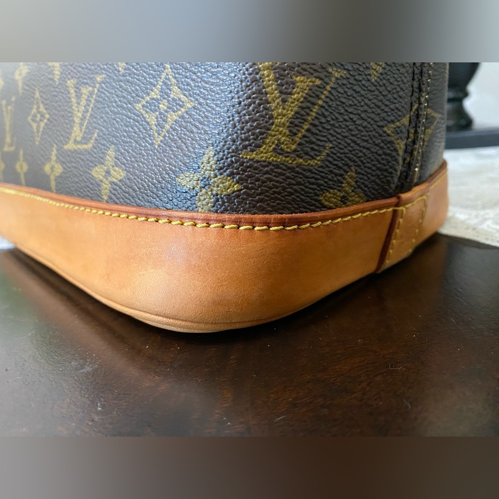 Louis Vuitton Classic Alma Bag, LV Monogram, Canvas Strap, Dust Bag,Authentic - Picture 9 of 16